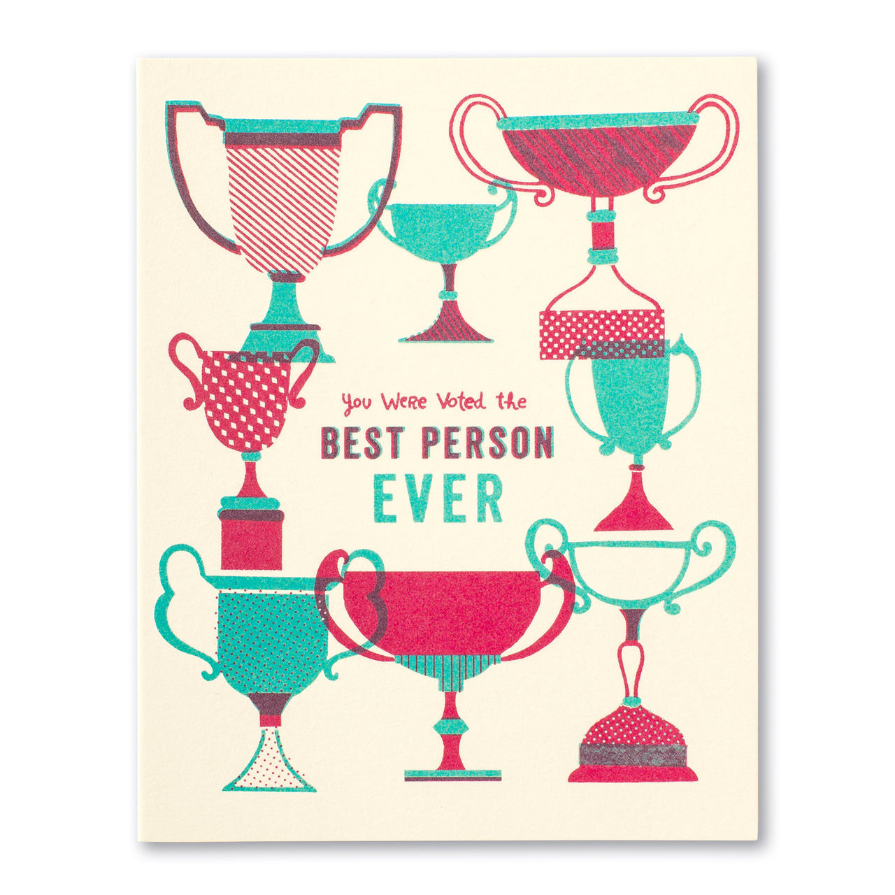 Love Muchly Greeting Card - Thank You - You Were Voted The Best Person Ever - Mellow Monkey