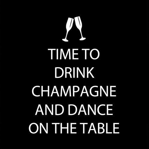 Time To Drink Champagne and Dance On The Table - Cocktail Napkins - Mellow Monkey