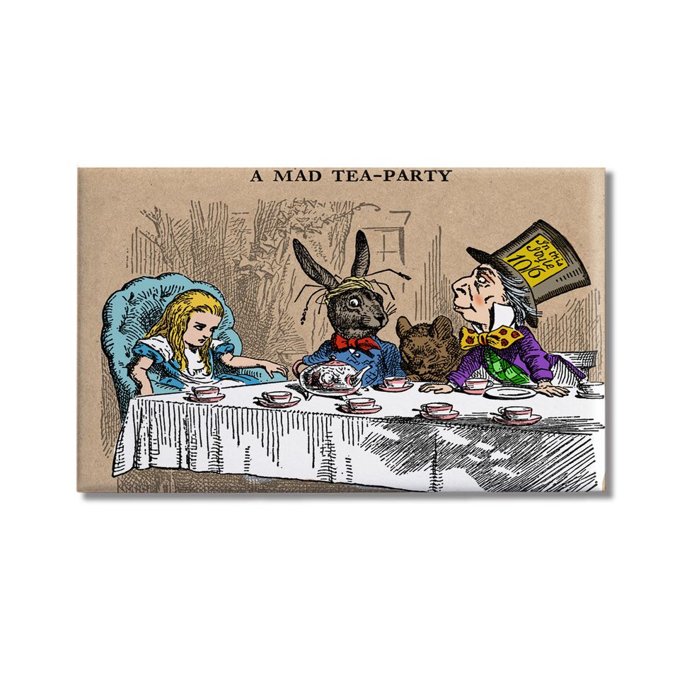 Alice in Wonderland Tea Party 2"x3" Magnet - Mellow Monkey