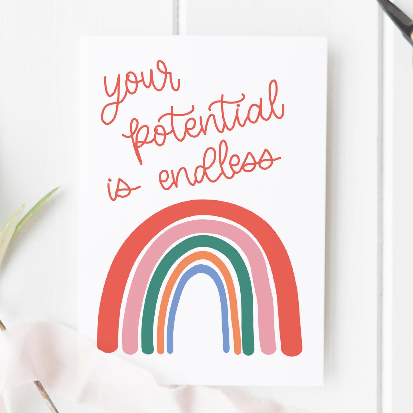 Your Potential Is Endless Motivational Card - Mellow Monkey