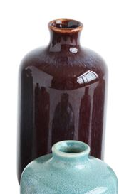 Stoneware Bud Vase with Colorful Glaze - 8 Styles - Mellow Monkey