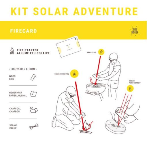 Solar Brother - Adventure Kit - Solar Fire Starter and Unbreakable Mirror - Mellow Monkey