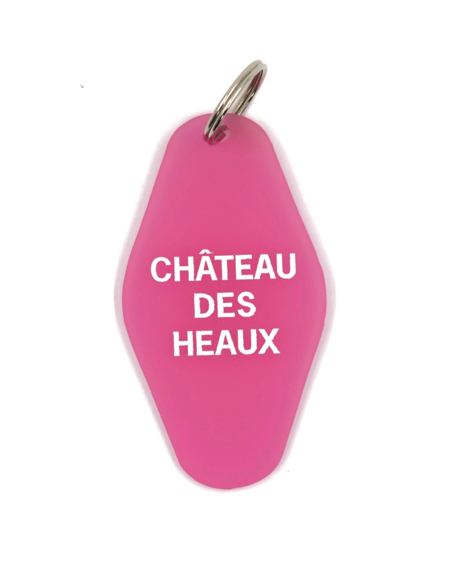 Château des Heaux  - Motel Style Keychain - Black - Mellow Monkey