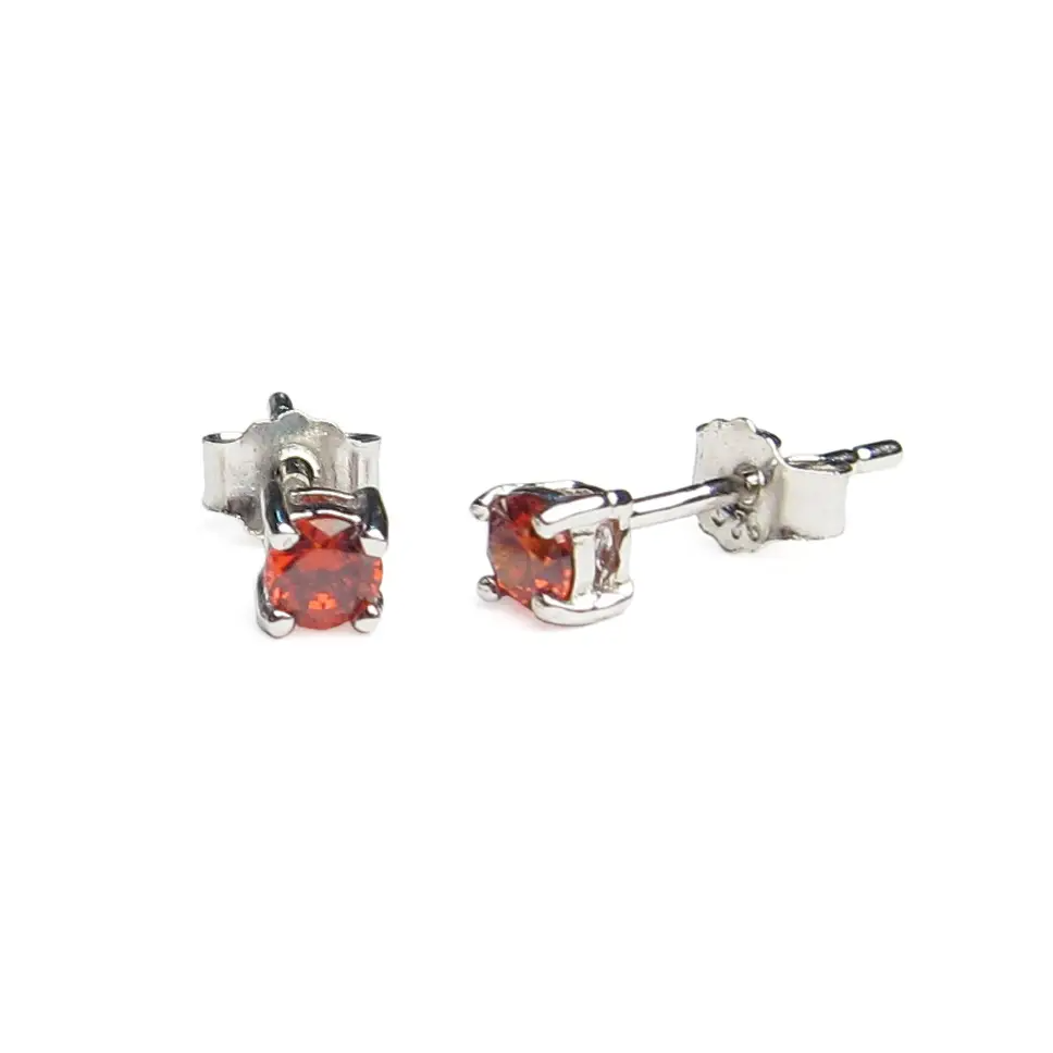 Birthstone CZ Post Earrings - Mellow Monkey