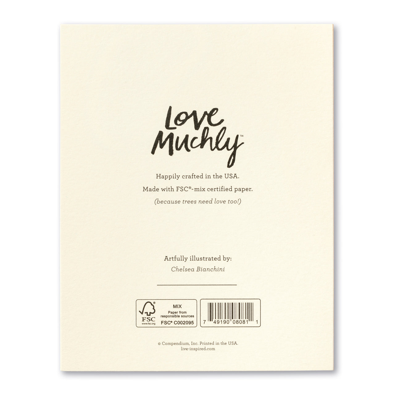 Love Muchly Greeting Card - Friendship - Nobody's Perfect - Mellow Monkey