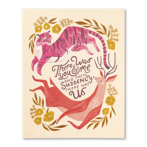 Love Muchly Greeting Card - Love - There Was You And Me And Then, Suddenly, There Was Us - Mellow Monkey