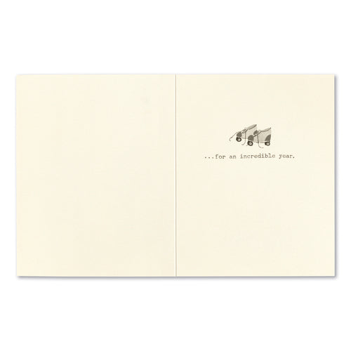 Love Muchly Greeting Card - Birthday - Three-Hundred and Sixty-Five Wishes - Mellow Monkey