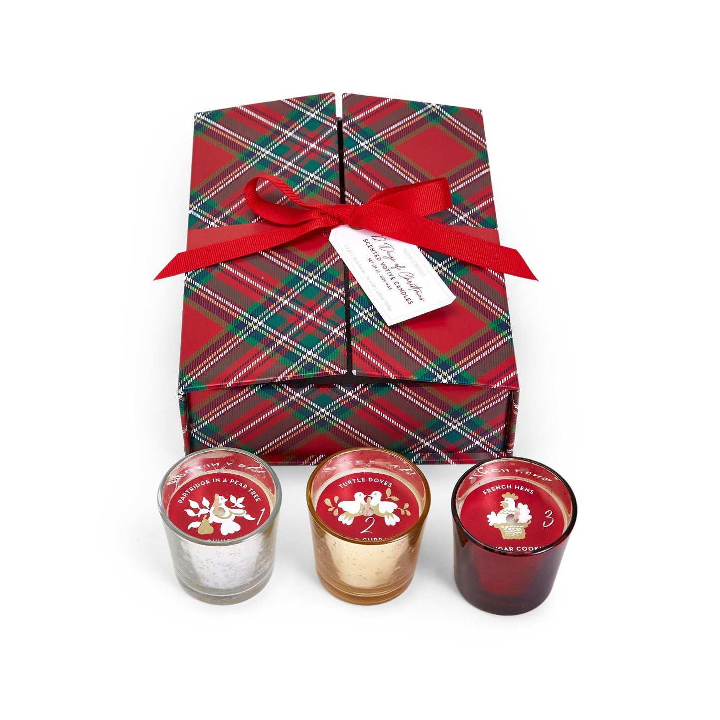 Twelve Days of Christmas - Set of 12 Scented Candles in Gift Box - Mellow Monkey