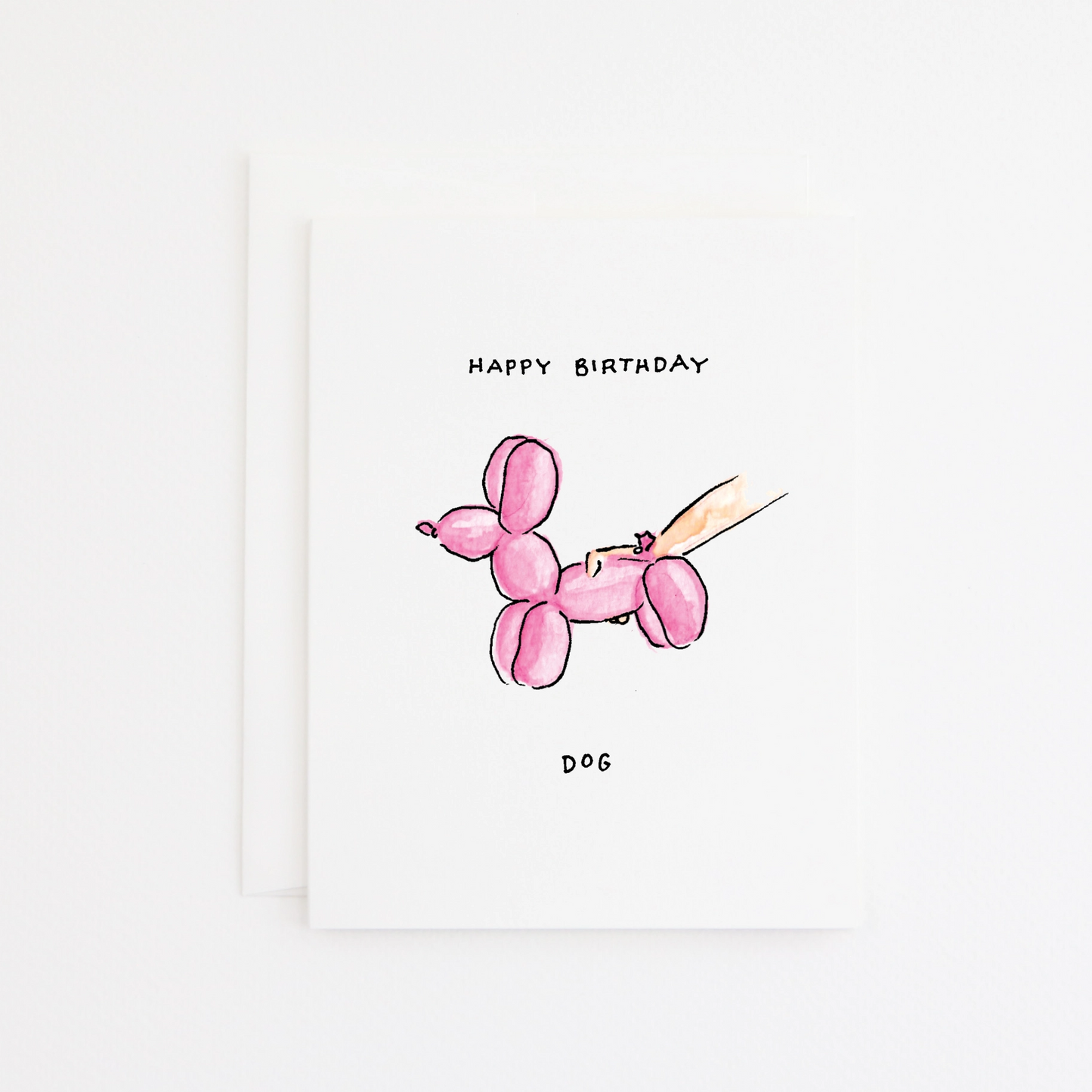 Happy Birthday Balloon Dog - Greeting Card - Mellow Monkey