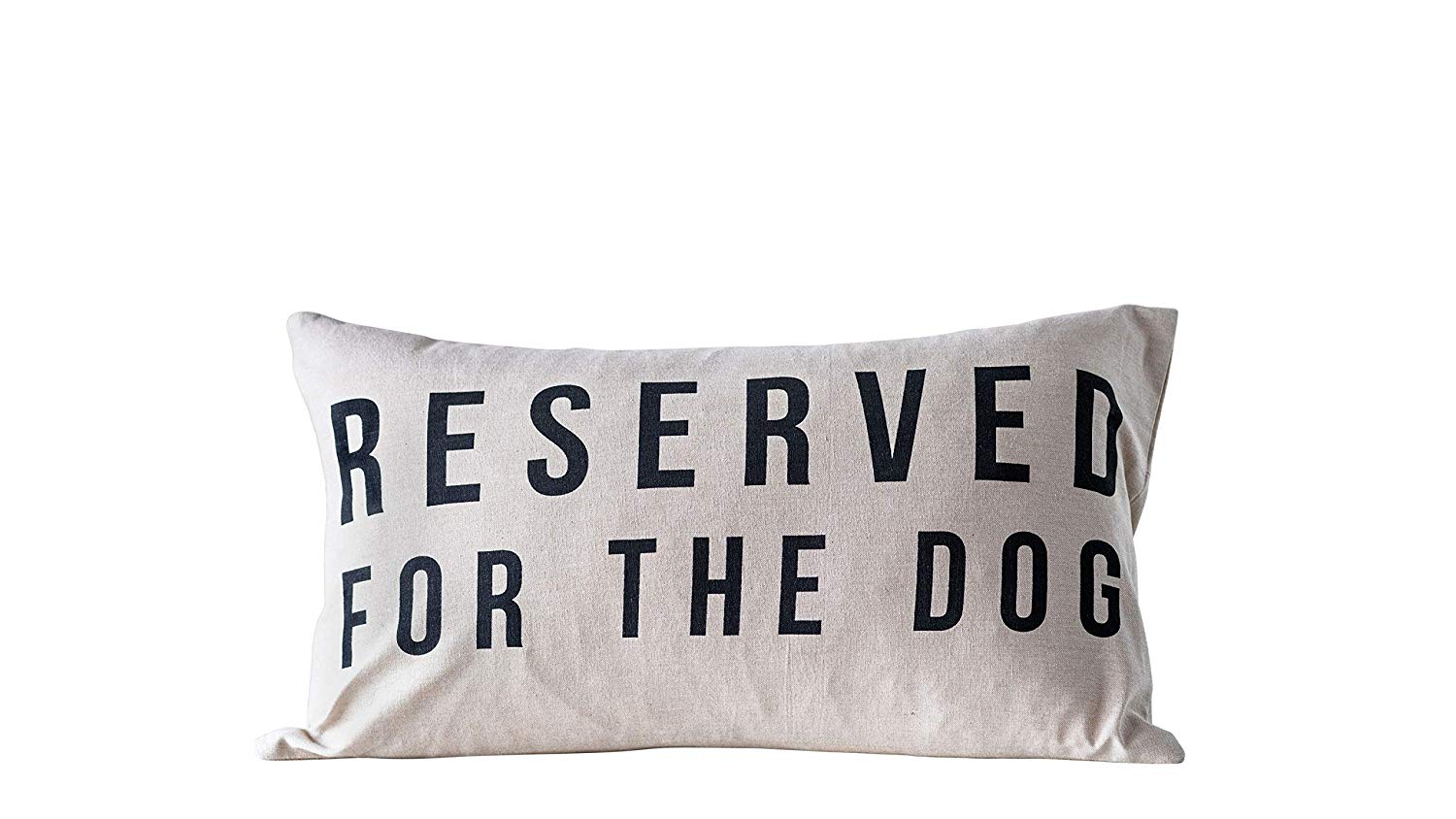 Reserved For The Dog - Large Cotton Throw Pillow - 24-in - Mellow Monkey