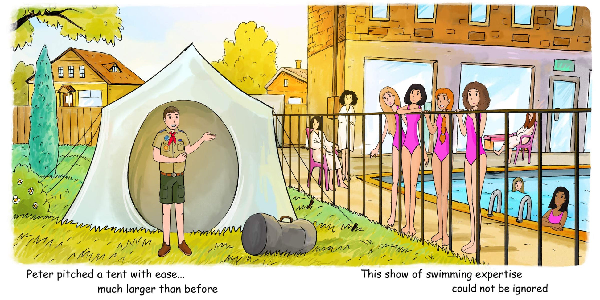 peter pitched a tent Peter Pitched A Tent - Reach Around Books