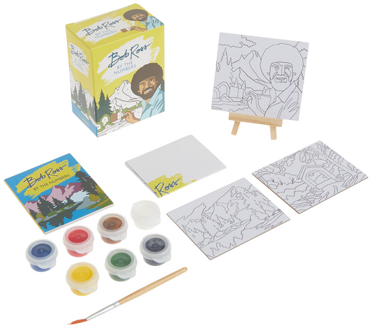 Bob Ross Paint By Numbers Mini Kit - Mellow Monkey
