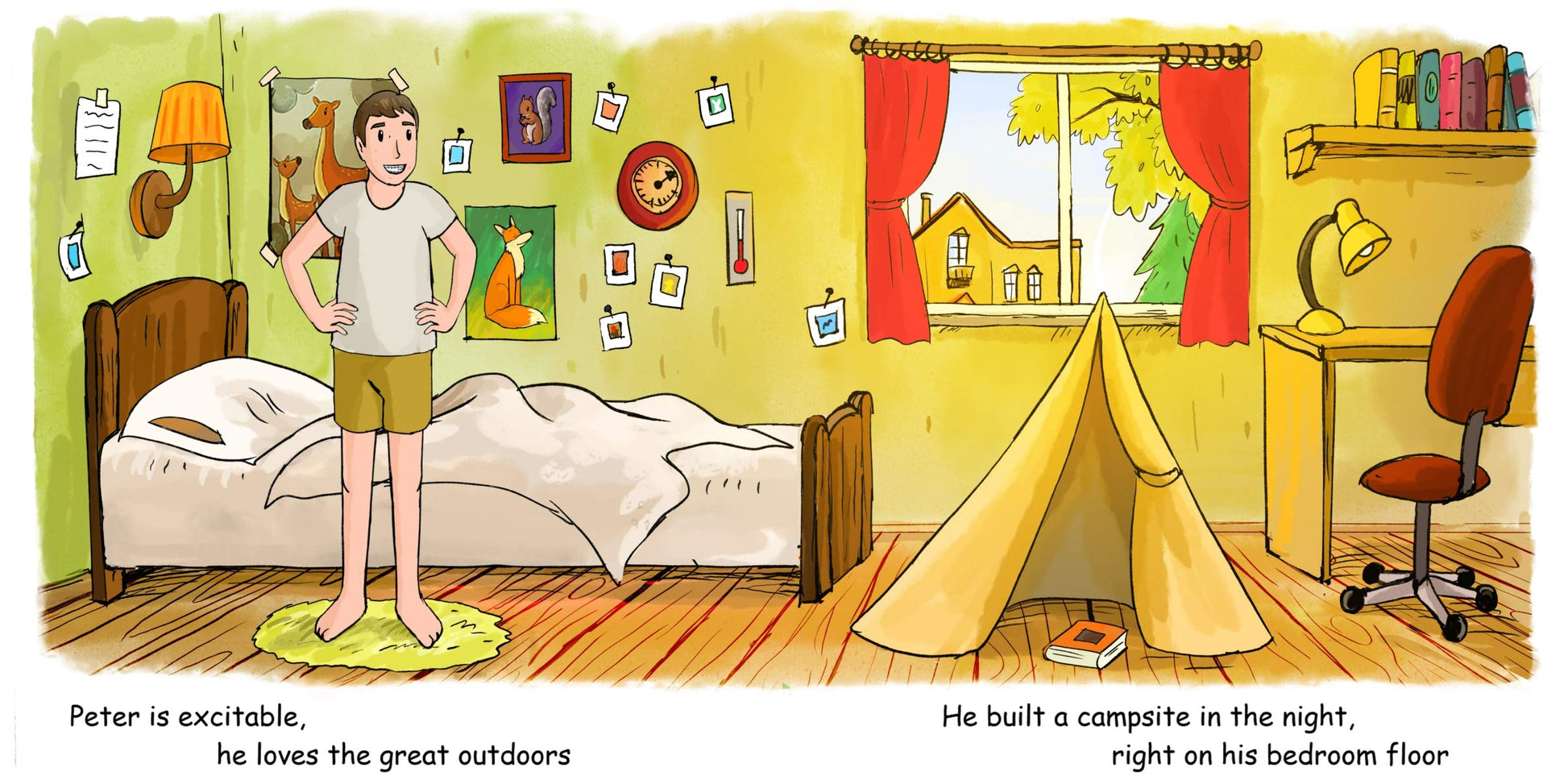 peter pitched a tent Peter Pitched a Tent
