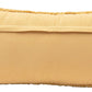 Sunkissed - Cotton Punch Hook Lumbar Pillow - Yellow & White - 24-in - Mellow Monkey