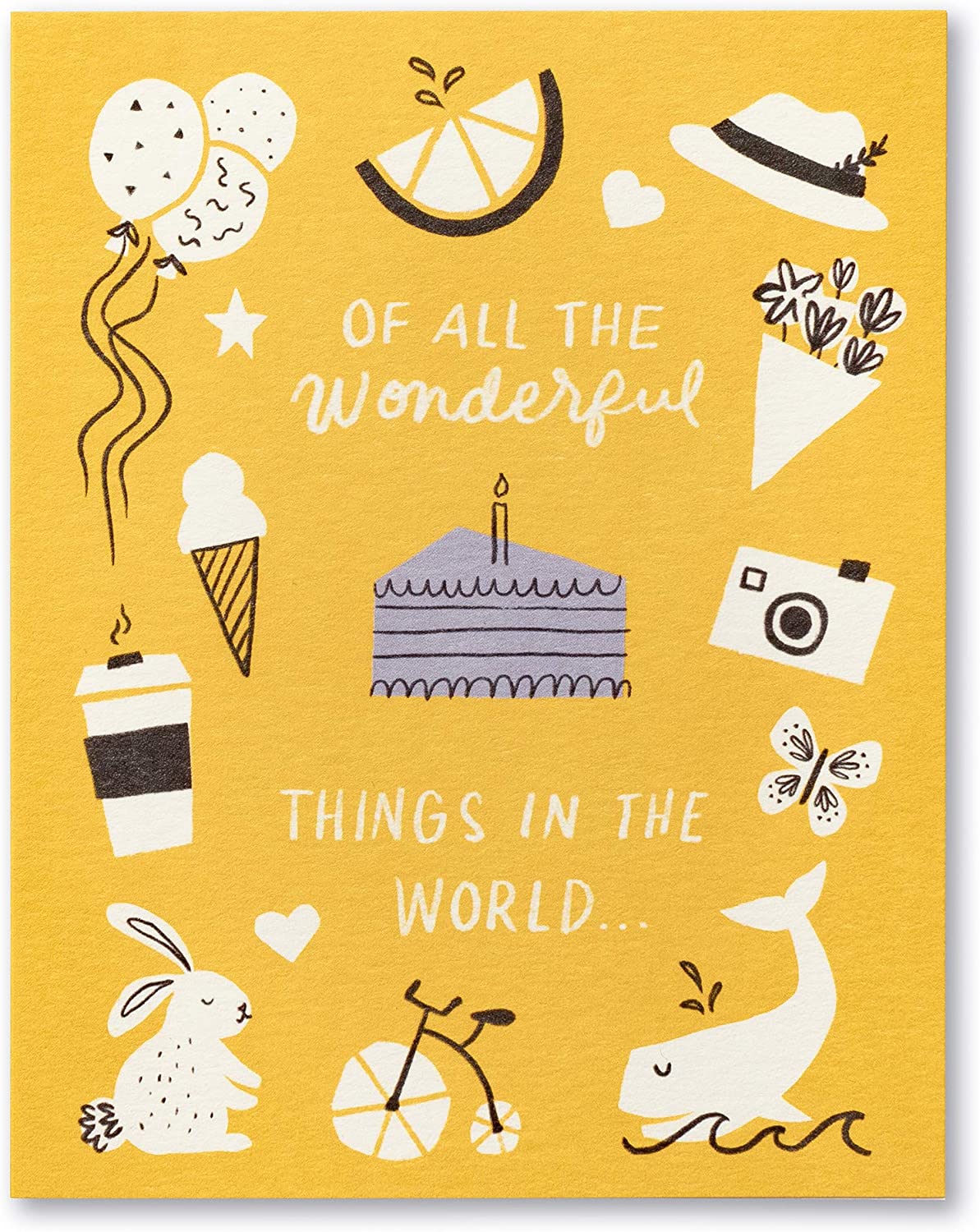 Love Muchly Greeting Card - Birthday - Of All The Wonderful Things In This World - Mellow Monkey