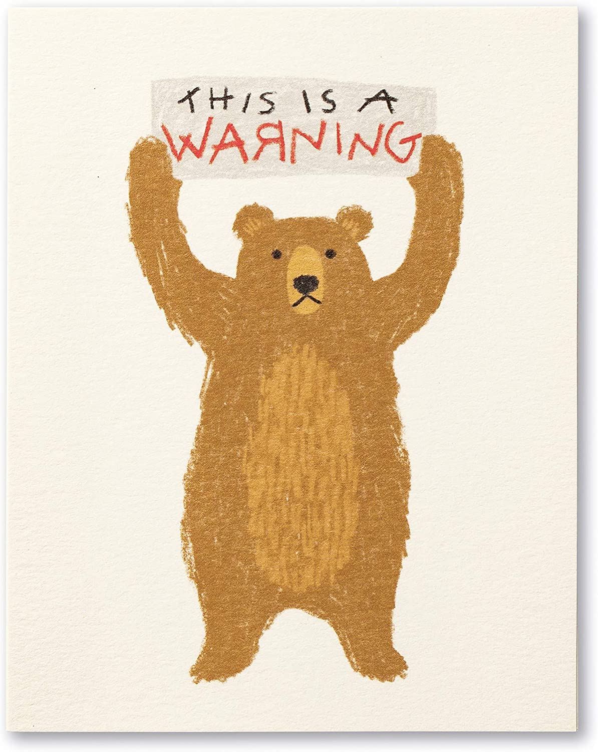 Love Muchly Greeting Card - Thank You - This Is A Warning - Mellow Monkey