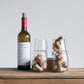 Recycled Textured Glass Stemless Wine Glass - 14-oz - Mellow Monkey