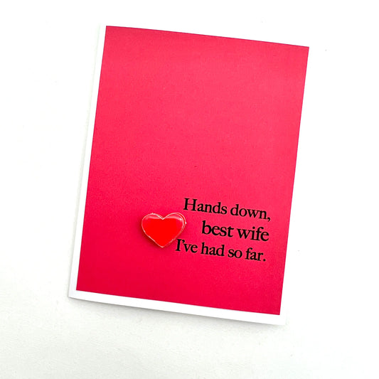 Best Wife I've Had So Far - Anniversary Greeting Card - Mellow Monkey