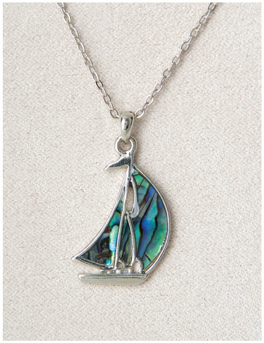 Wild Pearle Sailboat Necklace - Mellow Monkey