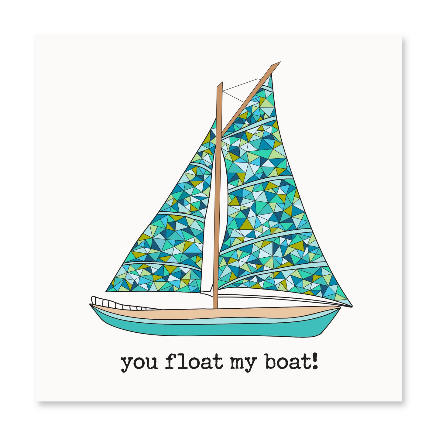 You Float My Boat - Greeting Card - Mellow Monkey