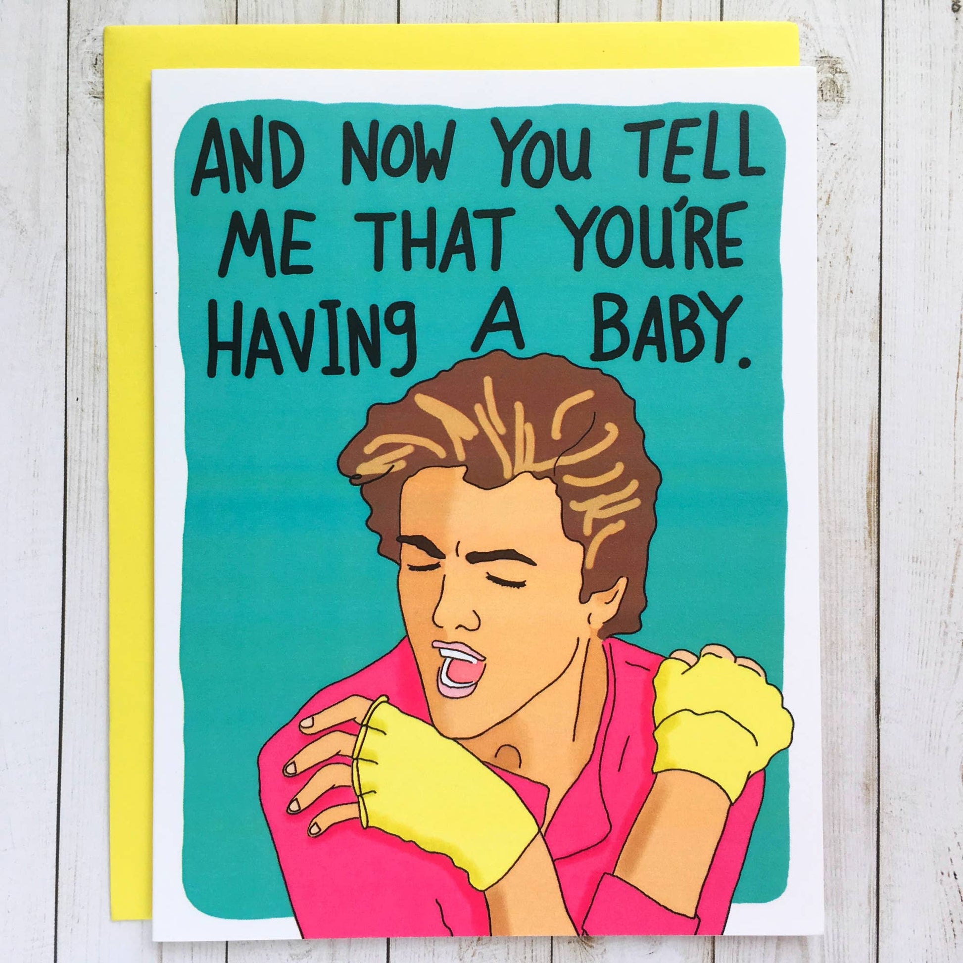 And Now You Tell Me That You're Having A Baby - New Baby Shower Card - Mellow Monkey