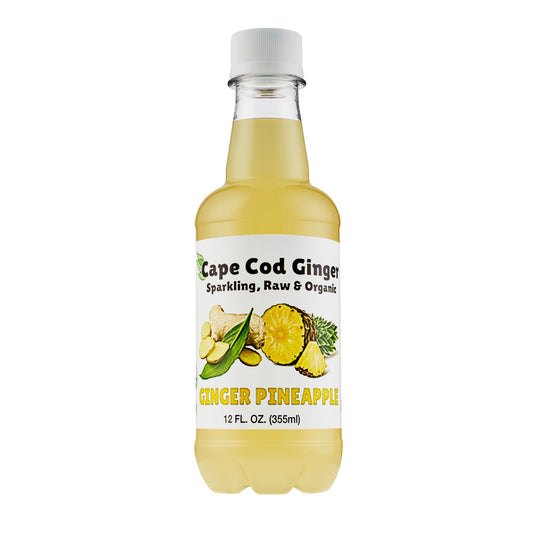 Cape Cod Ginger - Sparkling Raw and Organic - Ginger Pineapple - 12-oz. - Mellow Monkey