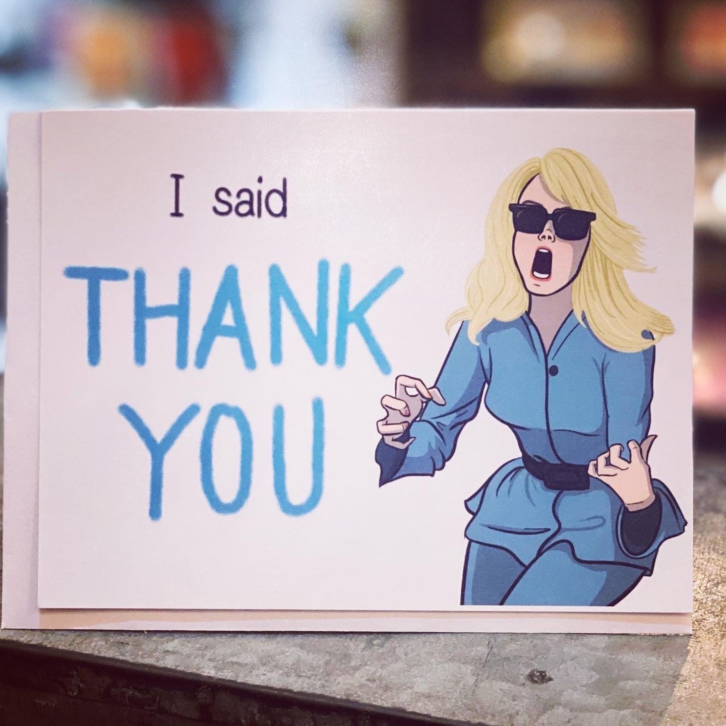 I Said Thank You - Reneta Klein - Thank You Greeting Card - Mellow Monkey