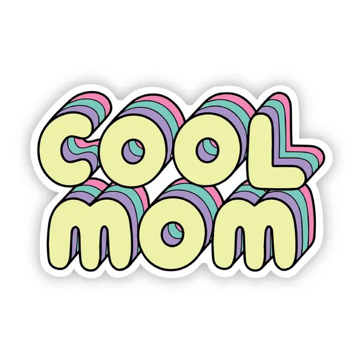Cool Mom - Vinyl Decal Sticker - Mellow Monkey