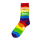 Rainbow Born This Way - LGBTQ+ Socks - Mellow Monkey