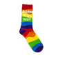 Rainbow Born This Way - LGBTQ+ Socks - Mellow Monkey