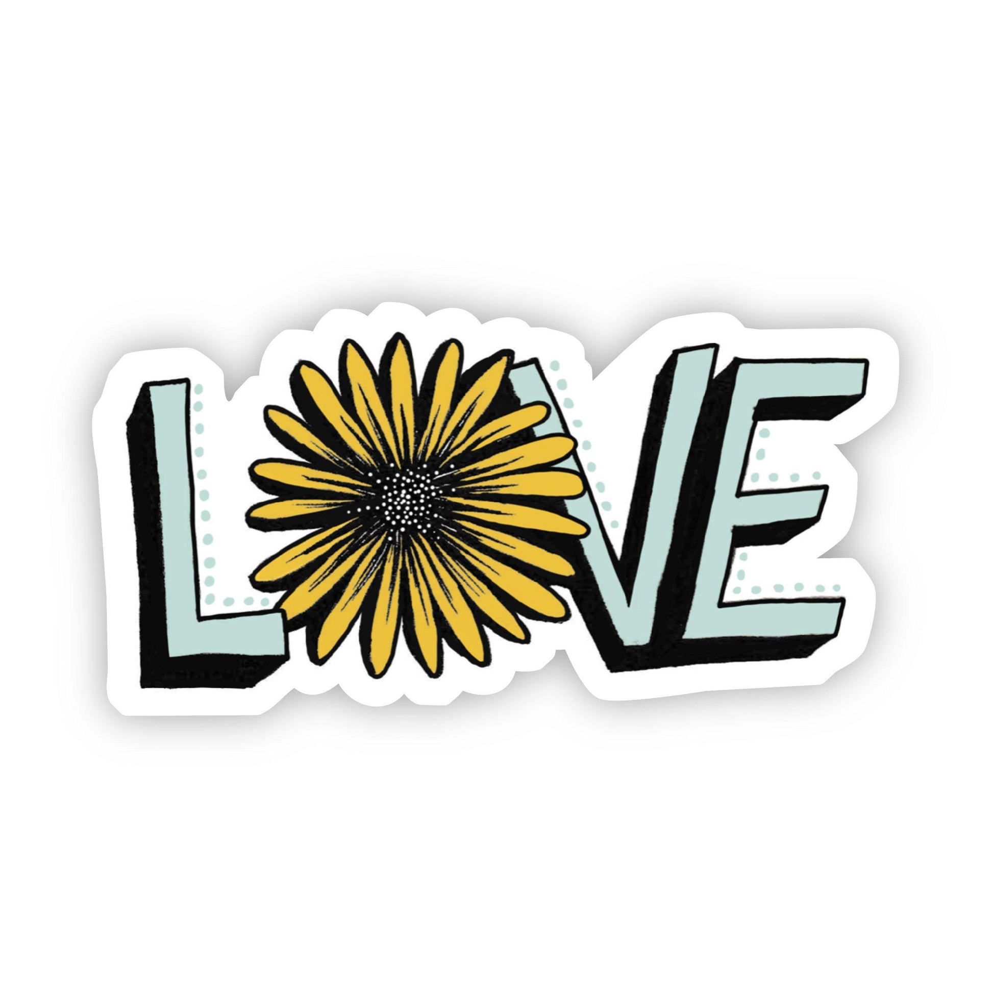 Love with Sunflower - Vinyl Decal Sticker - Mellow Monkey