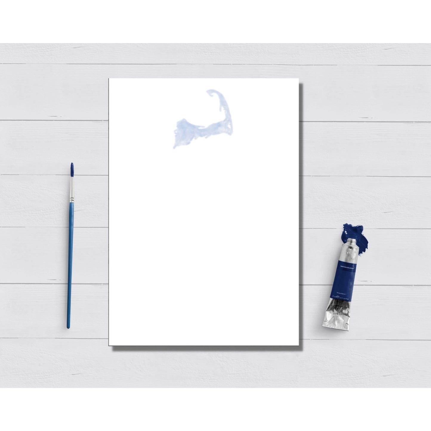 Cape Cod Watercolor Map Notepad - Mellow Monkey