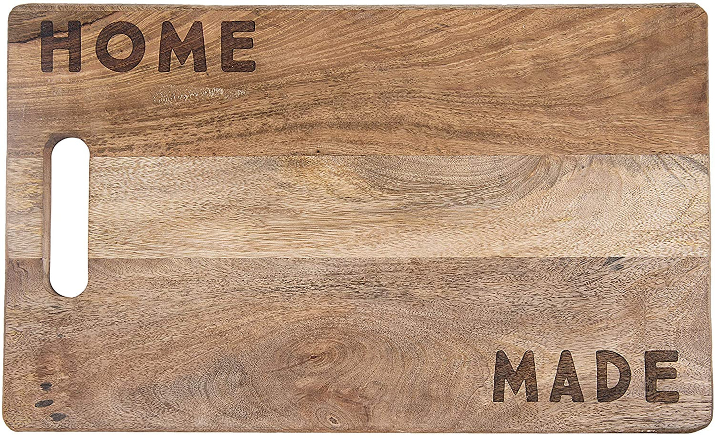 Home Made Mango Wood Cutting Board - Brown - 18-in - Mellow Monkey