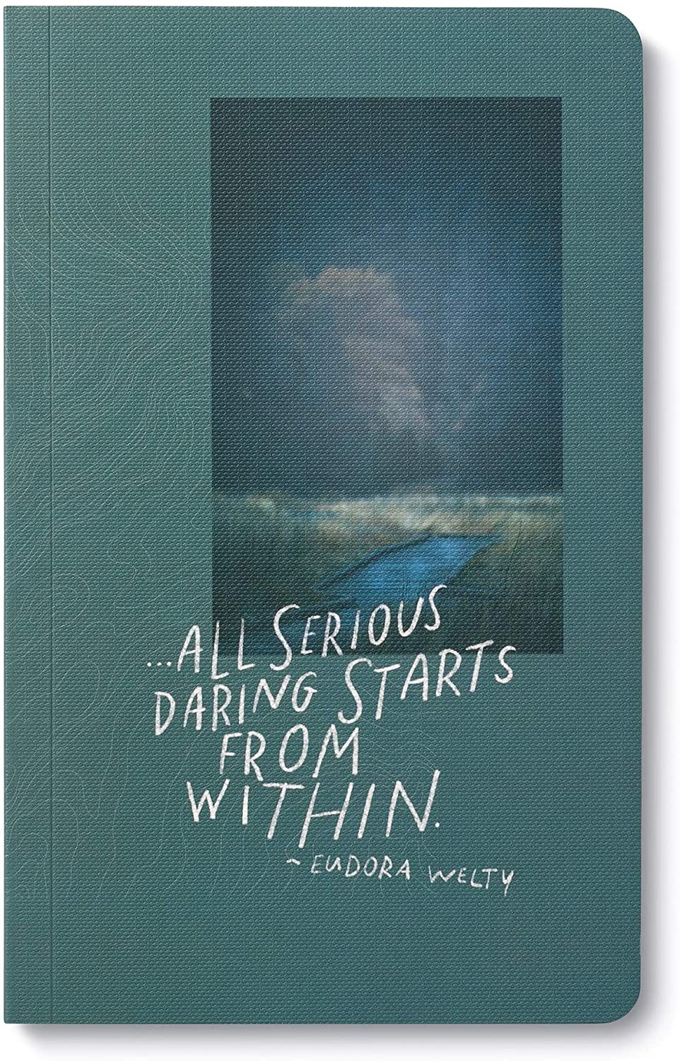 Write Now Journal: "…all serious daring starts from within" - Softcover with periodic typeset quotations, 128 lined pages - Mellow Monkey