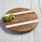 Bless This Food - Mango Wood Lazy Susan - 16-1/2-in - Mellow Monkey