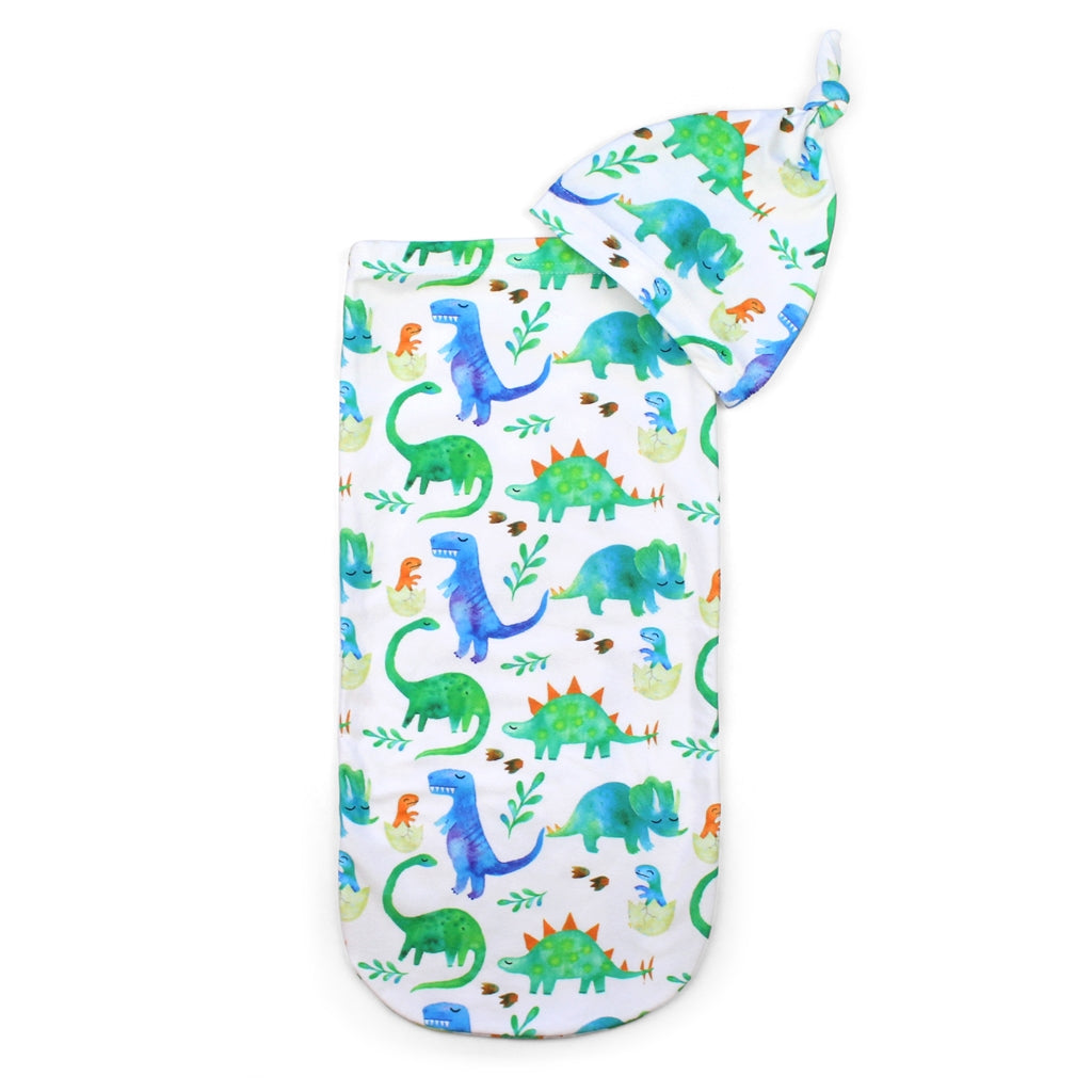 Cutie Cocoon™ Matching Cocoon & Hat Set - Dino - Mellow Monkey