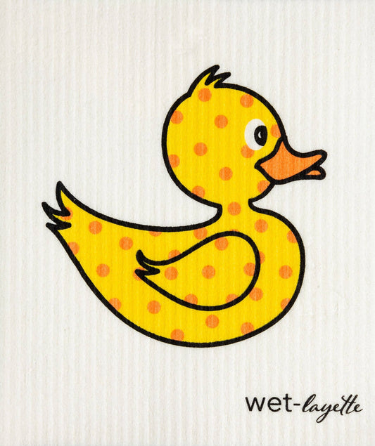 Yellow Duckie - Swedish Reusable Wash Cloth - Mellow Monkey