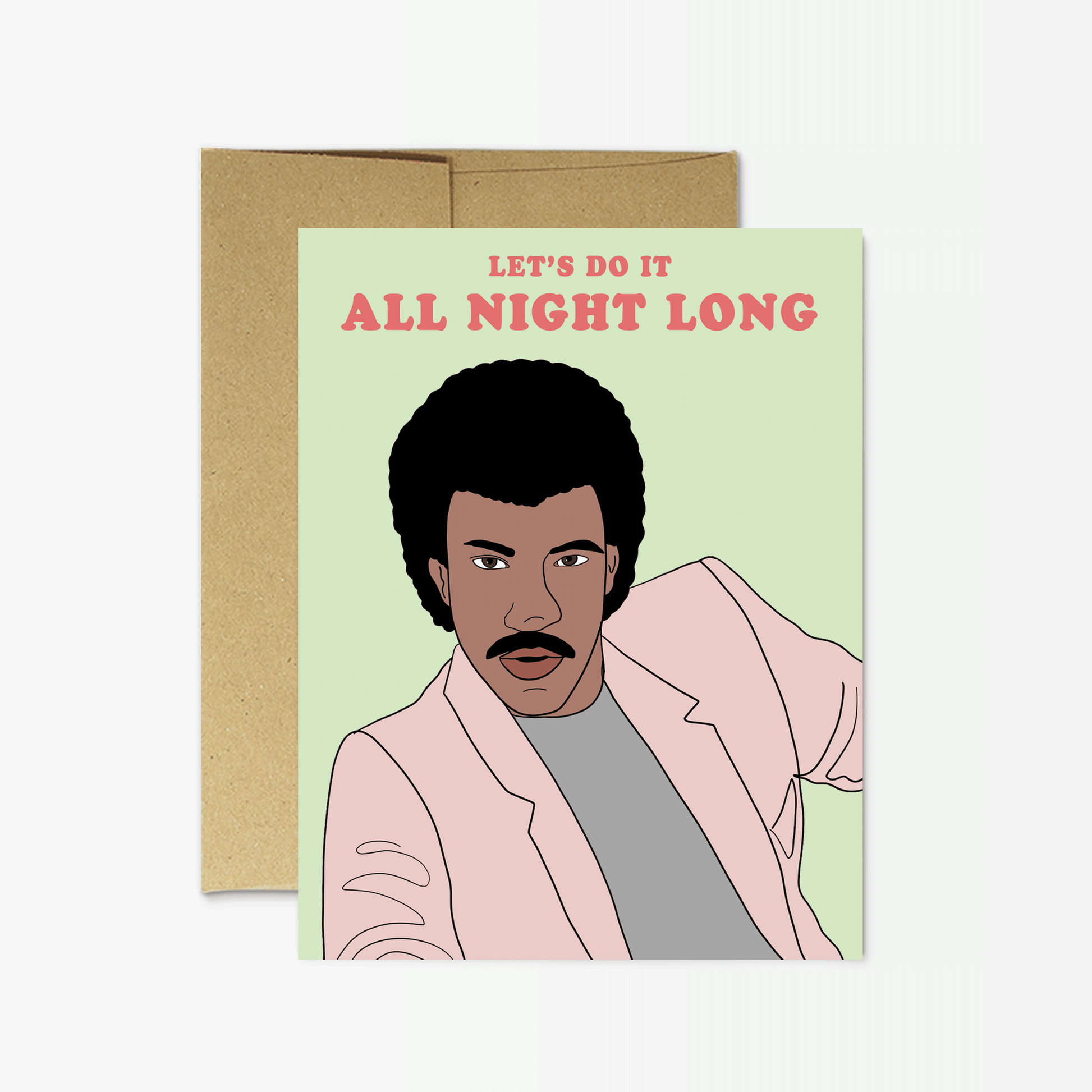 Lionel Richie Let's Do It All Night Long Greeting Card - Mellow Monkey