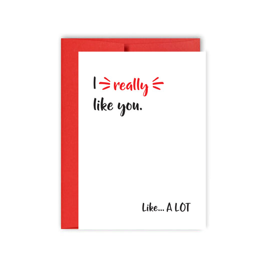 I Really Like You Special Someone Card - Mellow Monkey