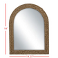 Braided Seagrass Arched Mirror - 18 Inches