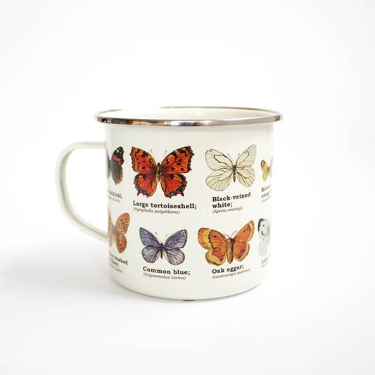 Butterflies Enamel Mug - Mellow Monkey