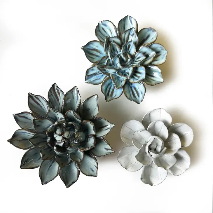 Fiore - Ceramic Flower Gift Set - Table or Wall Décor - Mellow Monkey
