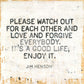 Sugarboo - Jim Henson - Please Watch Out For Each Other And Love And Forgive Everybody. It's A Good Life, Enjoy It -  Wall Art - 12-in - Mellow Monkey