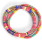 Colorful Pop Stretch Bracelets Sets with Gold Accents - Set of 3 Bracelets - Mellow Monkey
