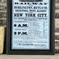 Lighted Vintage Summer Arrangements New York, Rutland And Burlington Railroad Advert Circa 1857 Framed Dark Brown Shadowbox - 29-1/2-in - Mellow Monkey