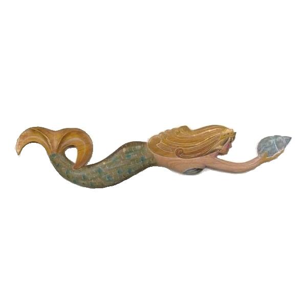 Mermaid Swimming With Seashell - Wall Décor - 31-in - Mellow Monkey