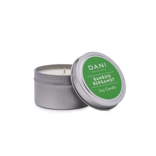 Bamboo Bergamot Tin Candle - 2oz - Mellow Monkey