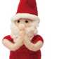 Wool Felt Yoga Santa Ornament - 3-3/4" - Mellow Monkey