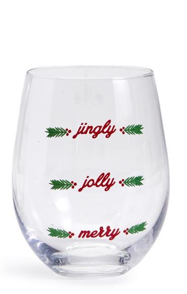 Merriest Stemless Wine Glass. style A
