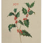 Holiday Botanical Swedish Dishcloth. Joy style